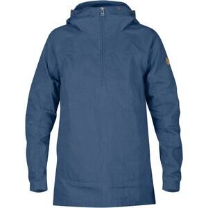 Fjallraven Kiruna Anorak G-1000 Small Blue 1/2 Zip Pullover Pockets Hooded